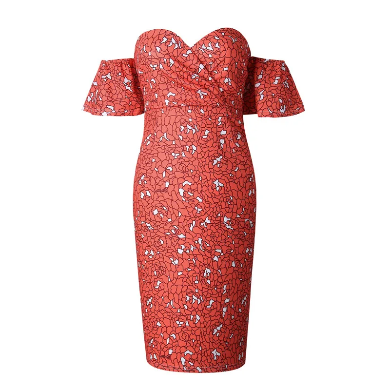 Женское платье мини ELSVIOS повседневное Клубное с коротким рукавом и принтом лето