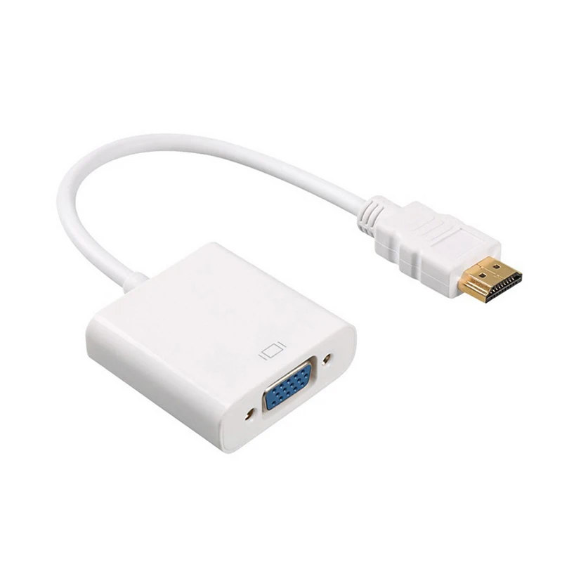 HDMI к VGA адаптер Мужской Женский видео конвертер 1080P цифро аналоговый аудио для ПК