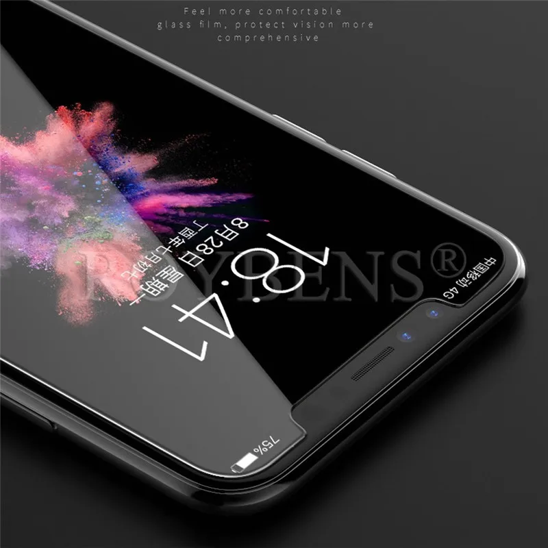 5D изогнутое закаленное стекло для iPhone XS Max полное покрытие краев Защита экрана X