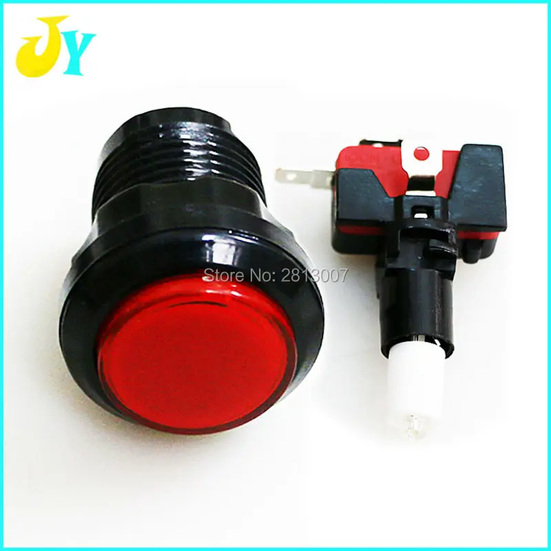 12V LED Lit Arcade Push Buttons Mame Multicade game machine switch button with lamp Five Colors Promotion Price | Спорт и