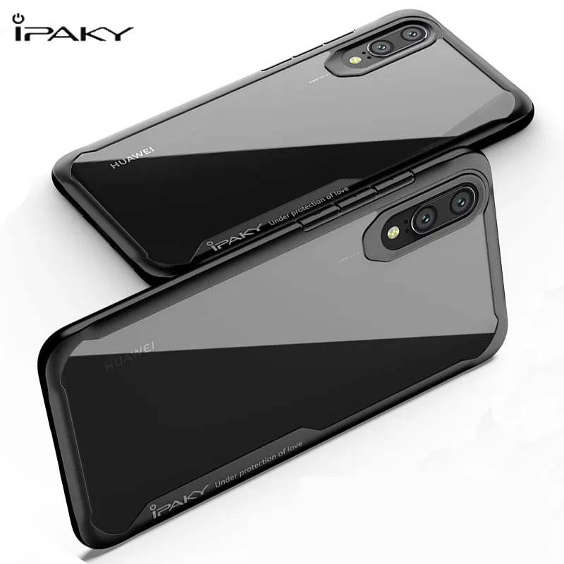Силиконовый акриловый Гибридный ударопрочный Прозрачный чехол для huawei p20 lite nova 3e