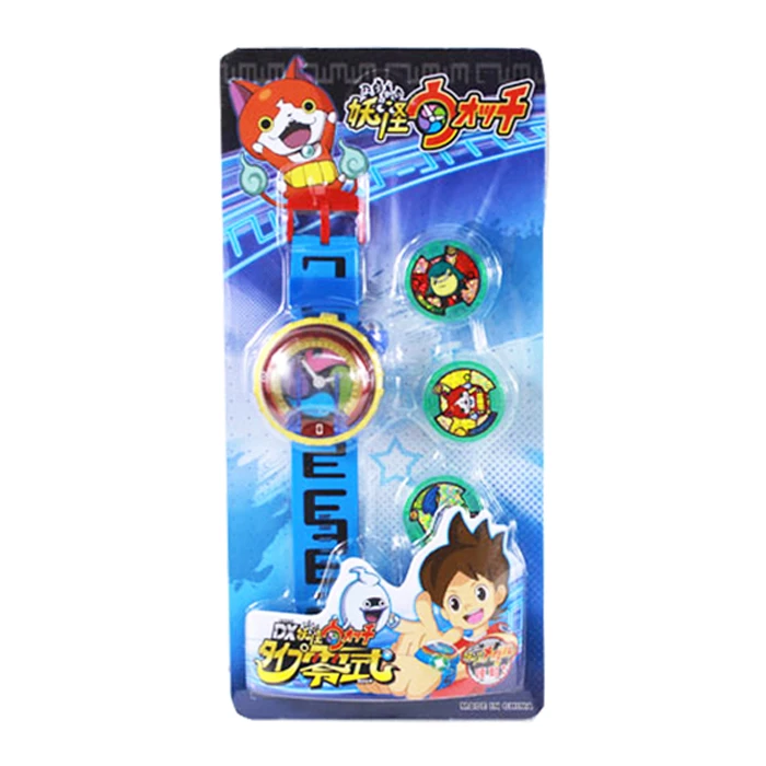 Новый DX Yokai Watch Японии аниме освещение Звук часы медаль детские подарки (смотреть