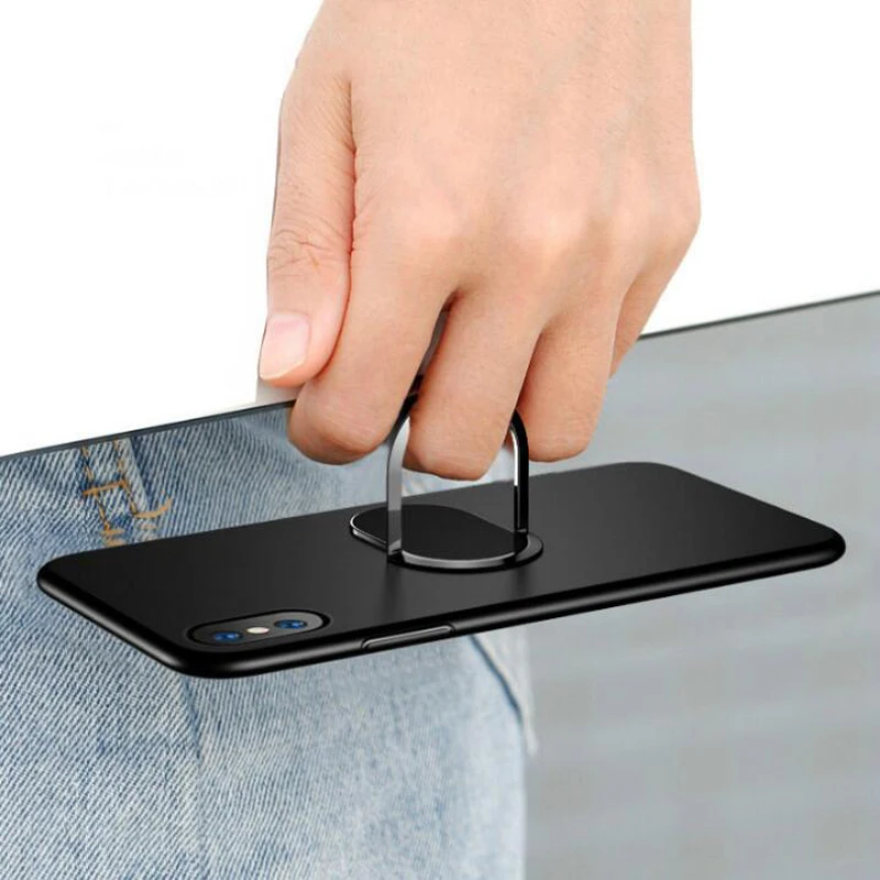 Ultra Slim Hard PC Case For OPPO Reno 10x Zoom Phone Cover Matte Plastic Finger Ring Holder for Stardard shockproof |