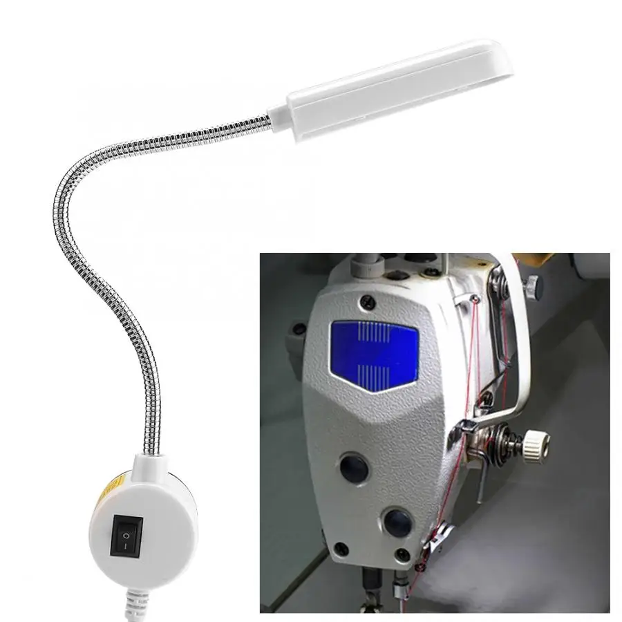 AC 110-265V 30LED портативный светильник для швейной машины Гибкая Магнитная основа гусиная шея лампа для швейной машины светильник ing