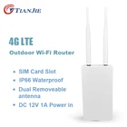 Высокоскоростной Wi-Fi-роутер TIANJIE CPE905, 4g LTE, IP66, водонепроницаемый наружный Cpe, внешняя двойная антенна, беспроводной, со слотом для Sim-карты