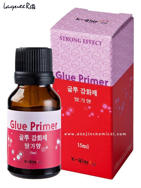 

15ml/bottle Eyelash Glue Primer For Individual Fake Eyelashes Extension Application Strawberry Scent Free Shipping