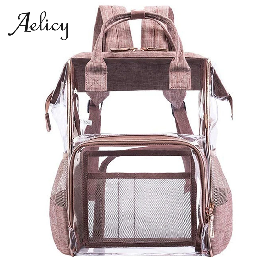 Aelicy 2019 новый прозрачный рюкзак женский квадратный большой мужская прозрачная