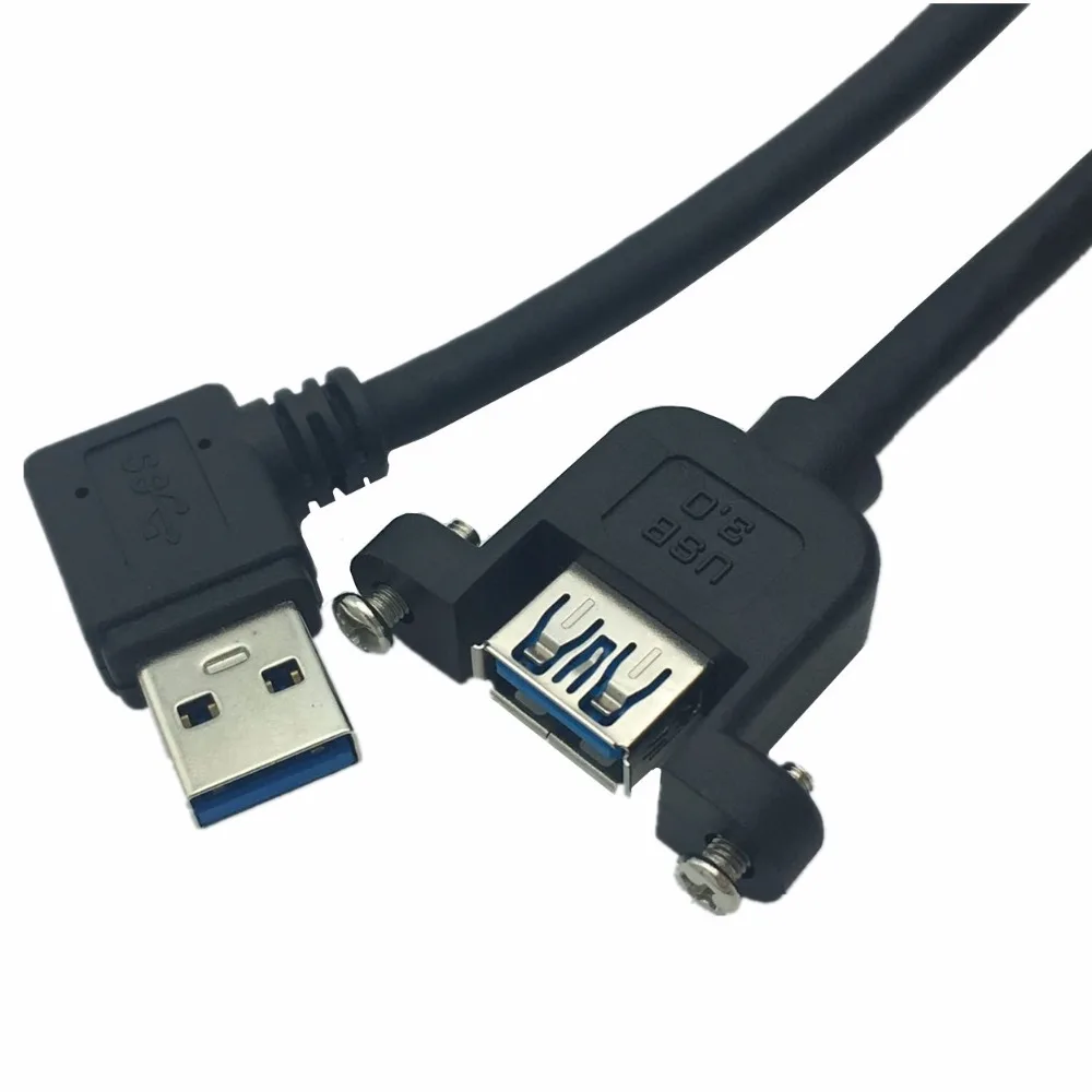 USB 3 0 A папа 90 градусов вверх и вниз левый правый угол к мама Панельное крепление