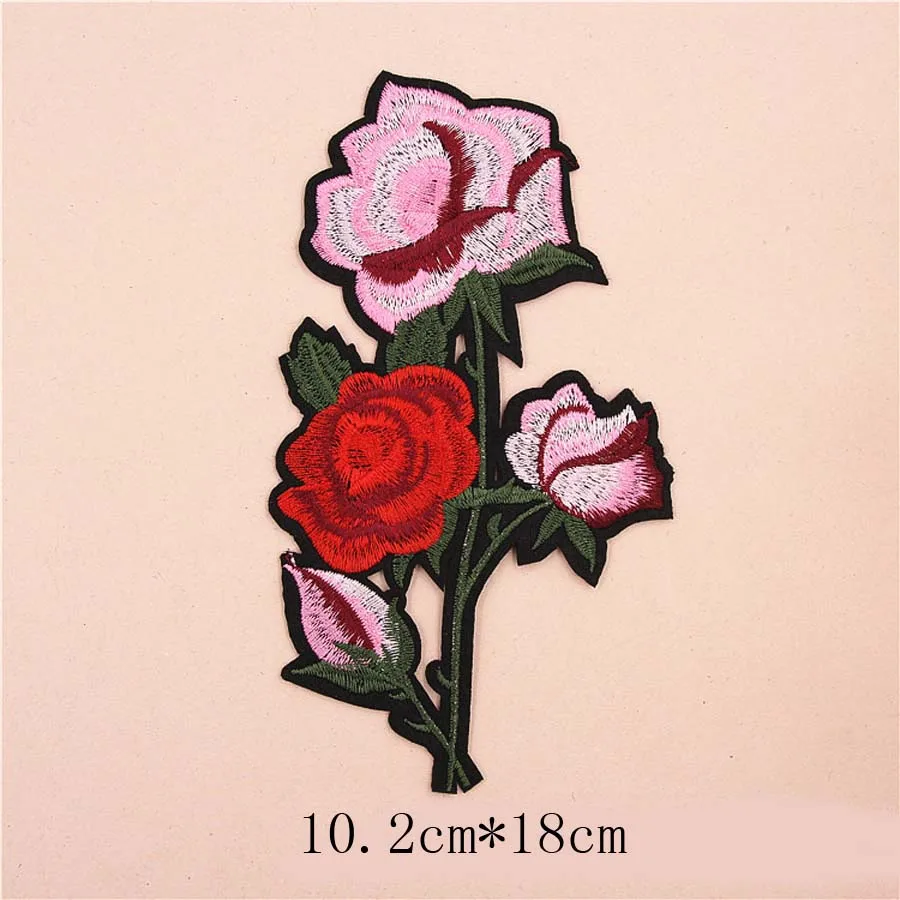 Фламинго Цветок Патчи крышка обуви железа на вышитые аппликации DIY аксессуары