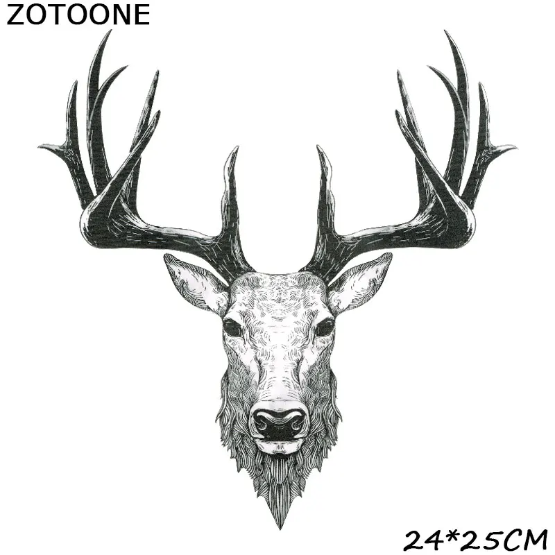 ZOTOONE железные нашивки для одежды сделай сам нашивка с головой коровы из