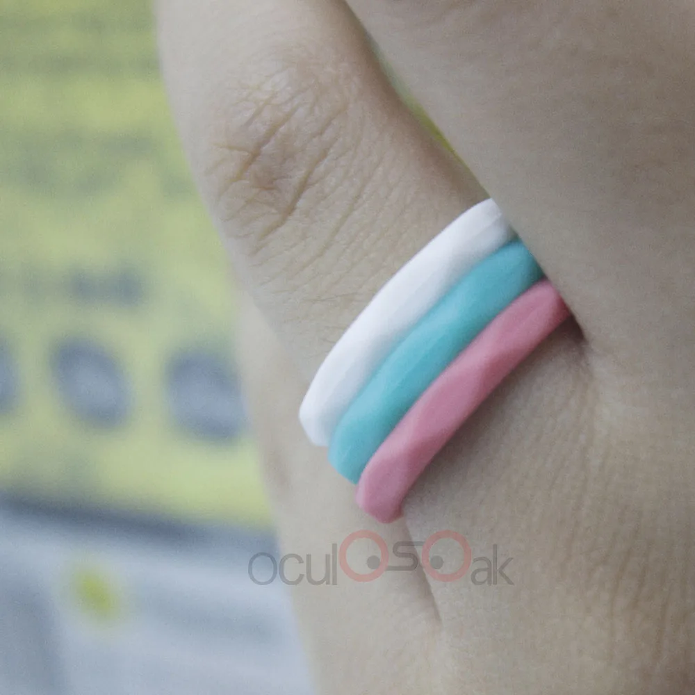 Пищевое качество FDA силиконовые кольца 3 мм в форме диаманта Гипоаллергенное Crossfit