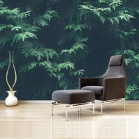 home decor wallpaper modern fashion tropical green plants leaves photo wall murals living room study background wall 3d painting