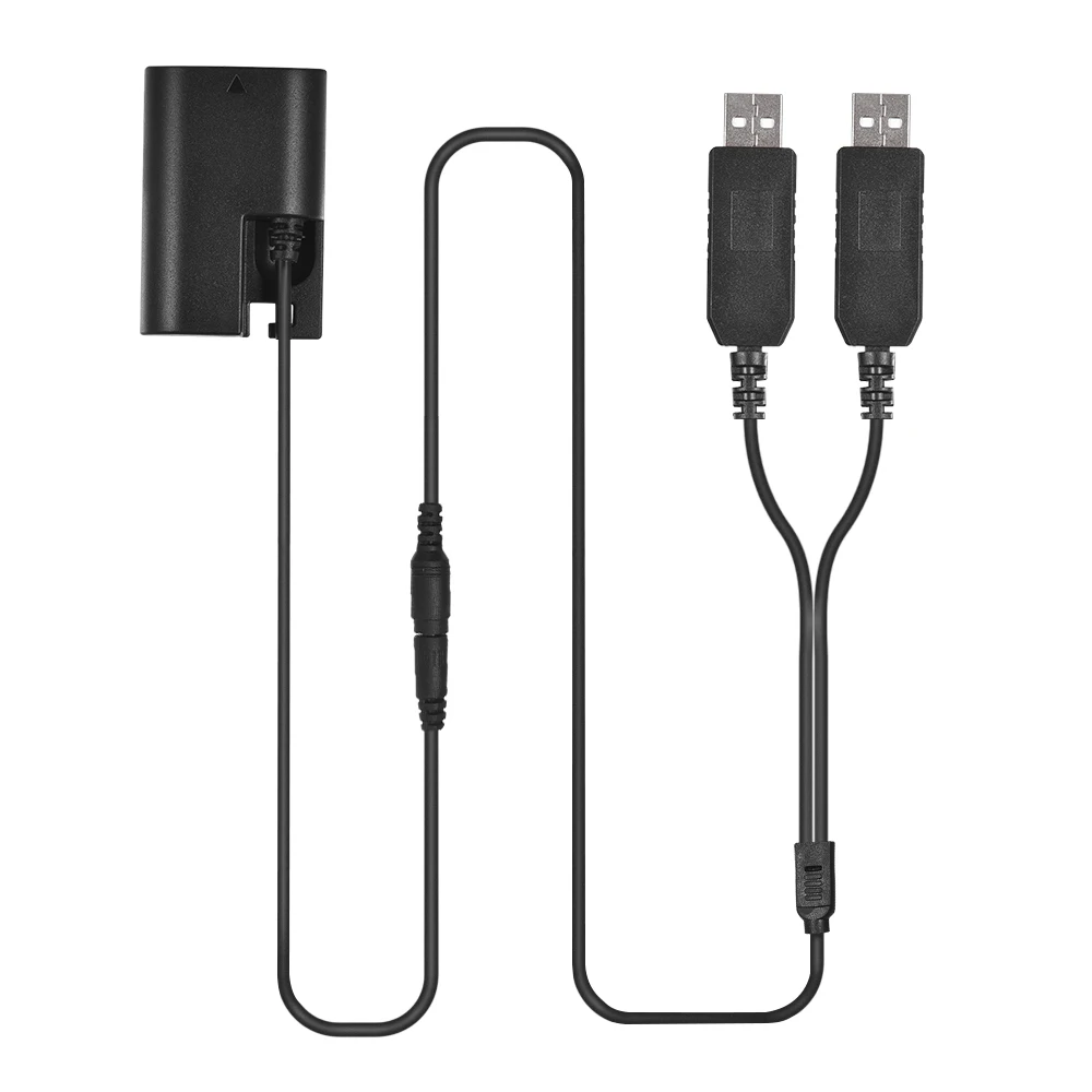 Andoer Dual USB Power Adpater DR E6 DC муфта полностью декодированная Замена LP батареи для камер