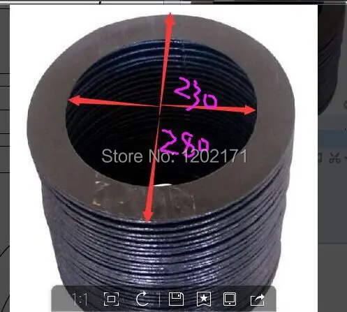 Круглая крышка со сверлом 230 мм tri proof нейлоновая ткань защита для фрезерного