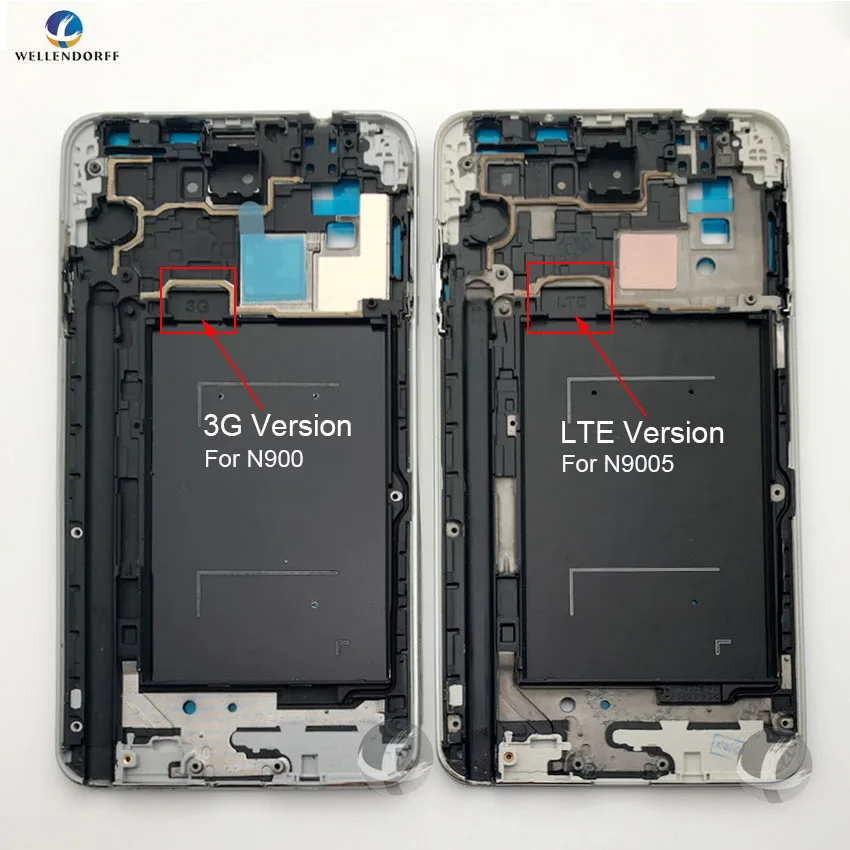 Рамка для Samsung Galaxy Note 3 III N9005 N900 оригинальная новая задняя панель корпус с боковыми