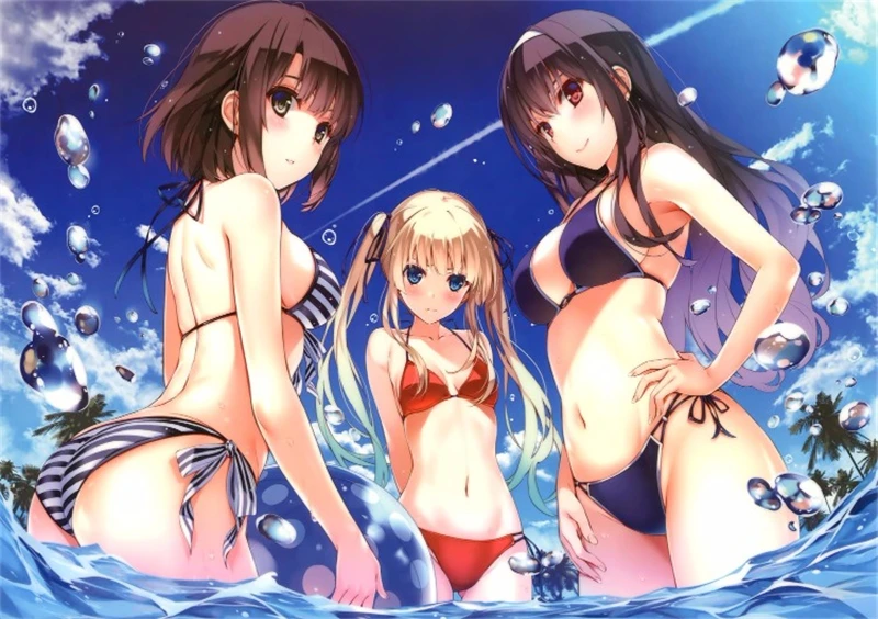 Аниме Saekano: как поделиться скучной девушкой ктоу Мегуми косплей костюм бикини