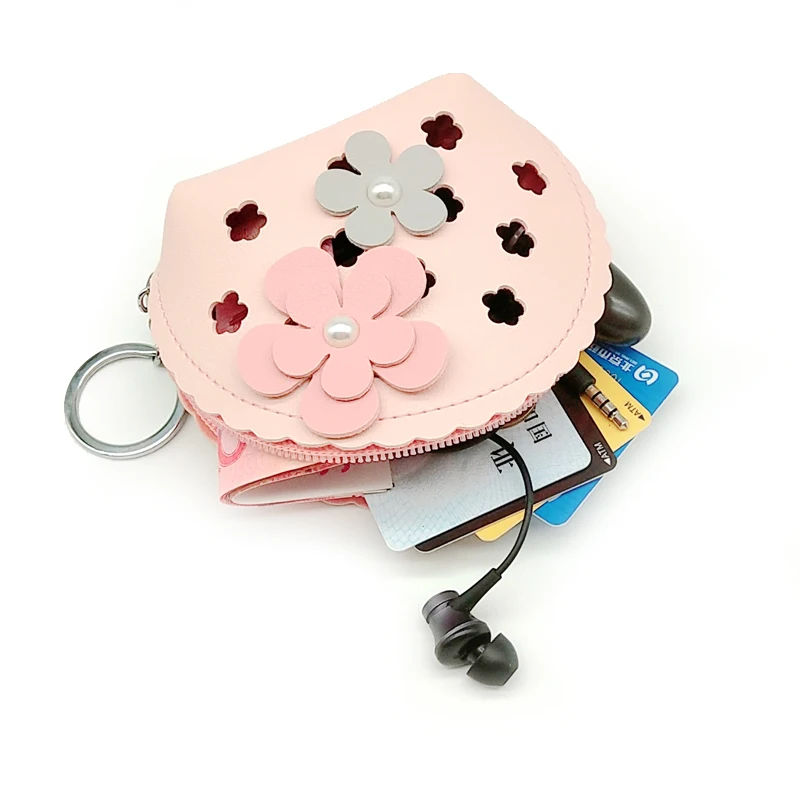 2019 женская помада сумка для ключей Маленькая ромашка монет бант кулон мини