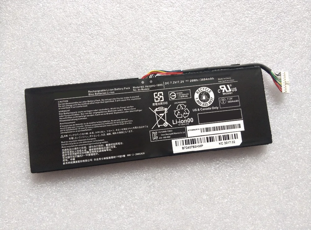 Батареи для портативных компьютеров PA5209U PA5209U-1BRS ноутбука TOSHIBA SATELLITE L15W-B1302 L15W-B1310
