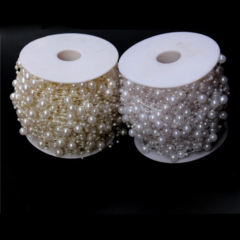 1 М Лески Искусственные Жемчужины Бусы Гирлянда Цветы Свадьба Украшения все виды