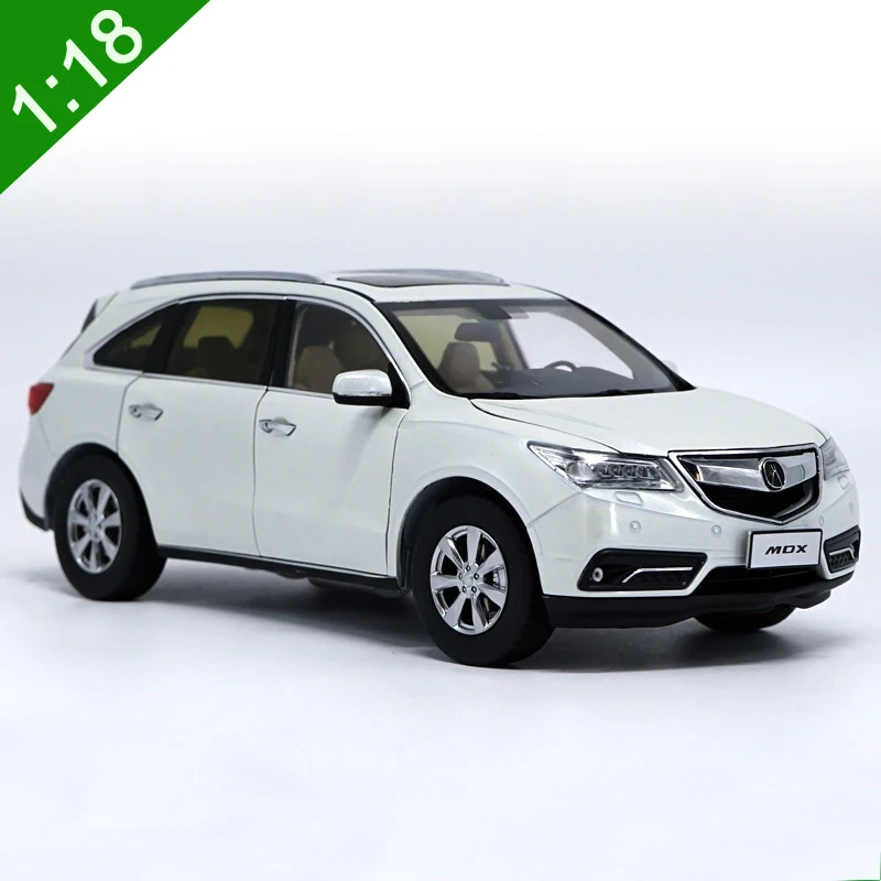 1:18 Acura MDX сплав литья под давлением Модель автомобиля игрушки белый красный для детей подарки коллекция оригинальная коробка