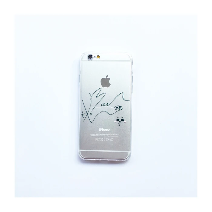 BZWGL бренд EXO baekhyun Подпись ТПУ Мягкий Прозрачный чехол для телефона iPhone X 5S 6 6s 7 8 Plus |