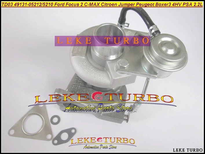 Турбокомпрессор TD03 49131 05212 6U3Q6K682AE для Ford Focus 2 Citroen Jumper Peugeot Boxer 3 4HV PSA л HDI|turbocharger