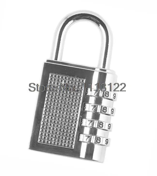 4 цифровой Серебряный Комбинированный Замок для двери высокое качество цинковый
