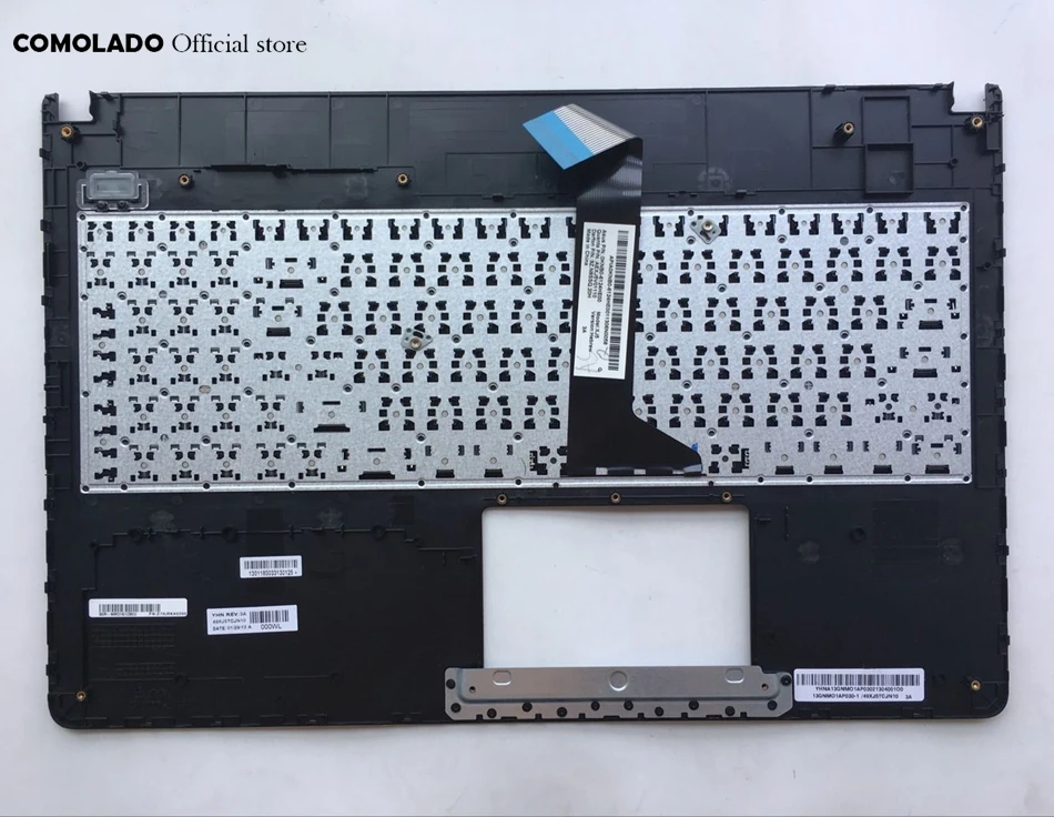 HB Иврит клавиатура для ASUS X501 X501A X501U X501EI X501X X501XE белый и черный с подставкой верхняя