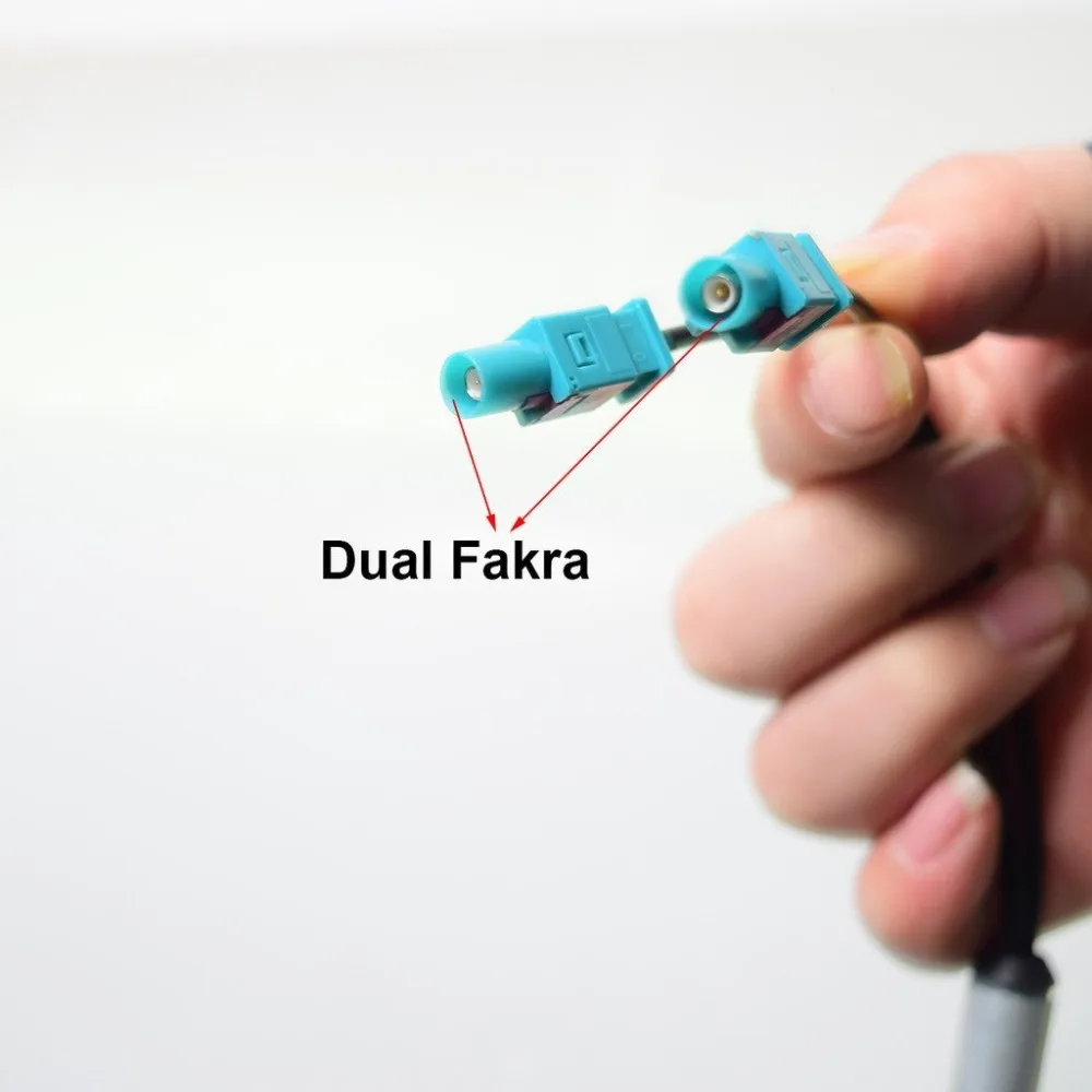 Усилитель автомобильной радиоантенны усилитель с двойным FAKRA до iso din для AUDI VW BMW