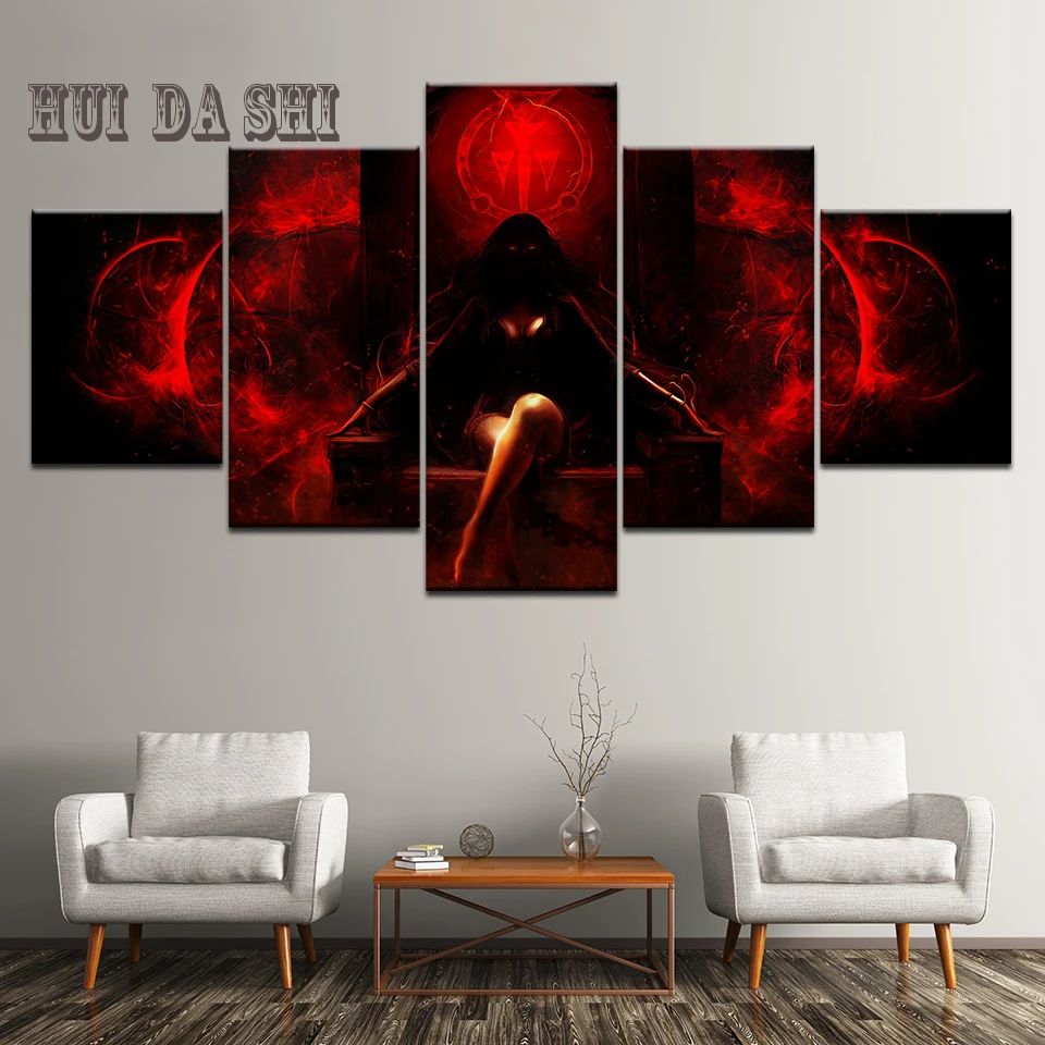

5 Pieces Prince of Persia: Warrior Within Canvas Painting Wall Art Print Bedroom Home Decor Pictures Framed Artworks Game Poster