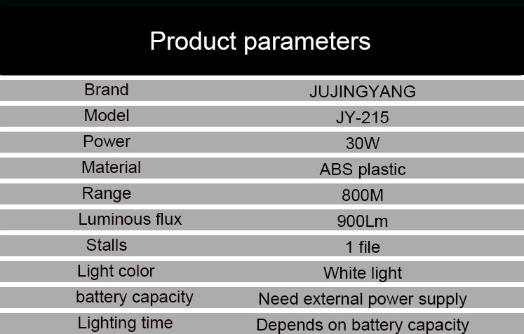 JUJINGYANG 215 яркий 30 Вт T6 светодиодный фонарик факел Ручной 12V внешний высокой мощности Прожектора Открытый кемпинг фонарь светильник лужайки