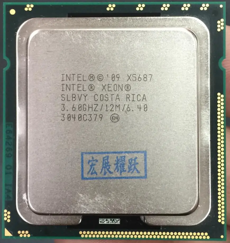 Процессор Intel Xeon X5687 четырехъядерный процессор LGA1366 для настольного компьютера 100%