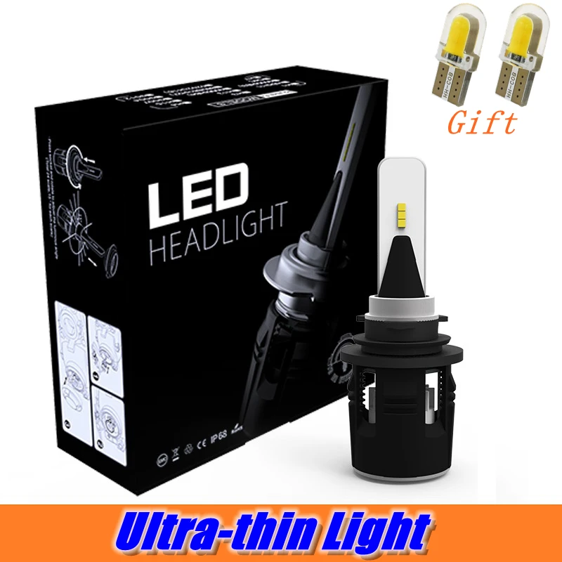 Ультратонсветильник Автомобильные светодиодные лампы H7 H4 H11 H1 9005 9006 9012 880 D1 D2 D3 D4 Y19
