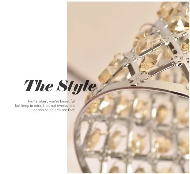 Современная люстра с кристаллами Скандинавская роскошная вилла лестницы