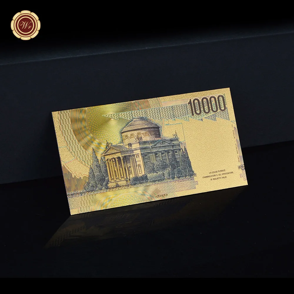 WR позолоченная Фольга для банкнот оптовая продажа 10 тысяч итальянских из золотой