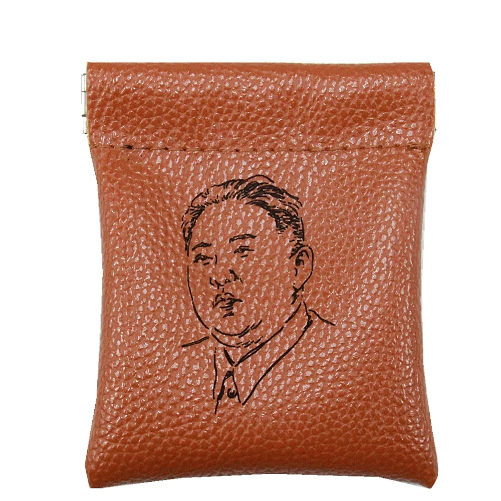 Искусственная кожа лазерная гравировка Забавный Кошелек для монет женщин и