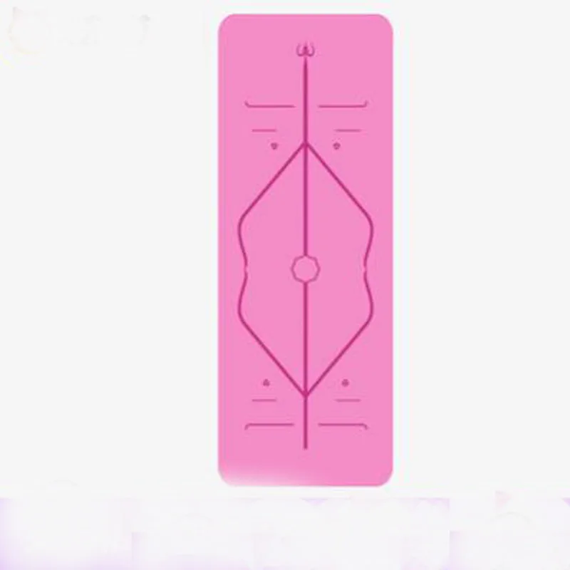 Нескользящий коврик из натурального каучука для йоги 5 мм пот искусственная кожа