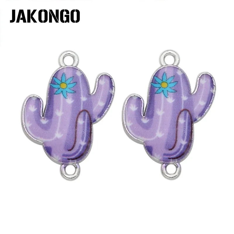 JAKONGO серебряный цвет эмаль кактус разъем для изготовления ювелирных изделий
