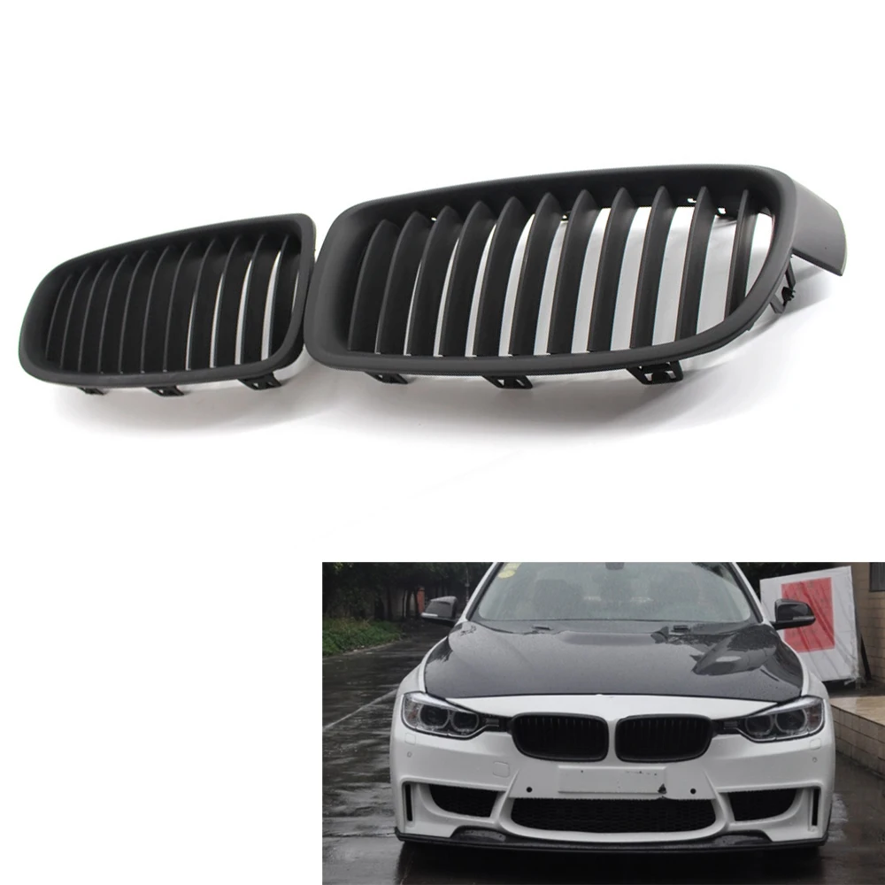 

Передняя решетка радиатора матовая черная для BMW F30/F31 седан/пикап 12-17