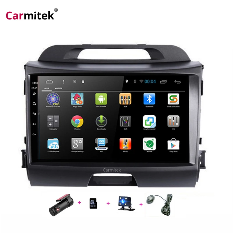 Мультимедийное радио для KIA Sportage Android 2 din DVD 2010 2011 2012 2013 2014 2015 2016 сенсорный экран