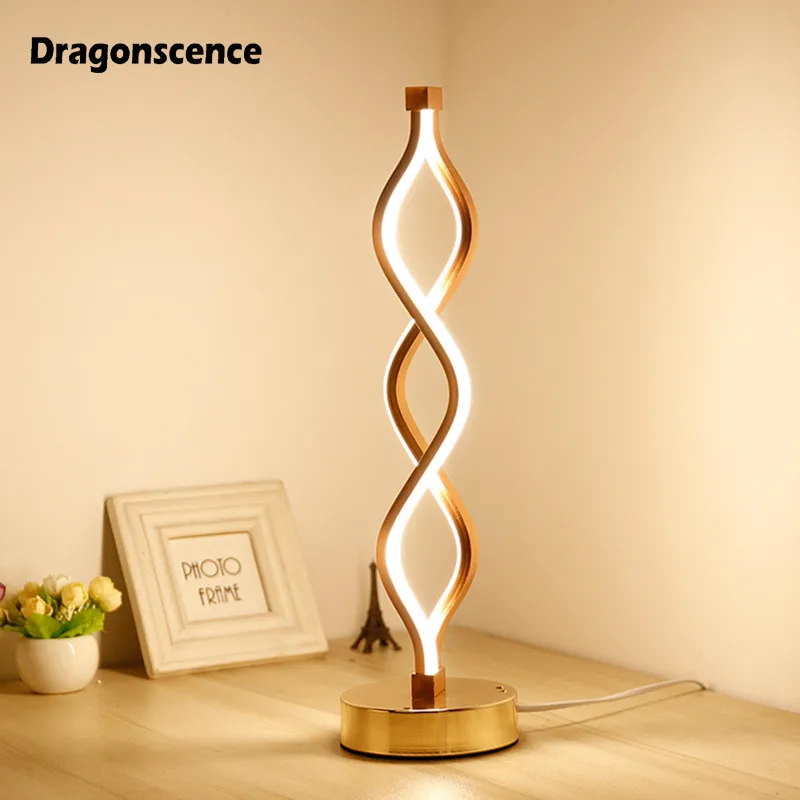 Современная светодиодная настольная лампа Dragonscence прикроватный столик для