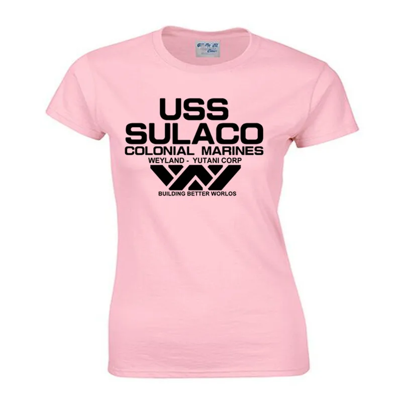 Модные USCSS Ностромо футболка чужой USS Sulaco Colonial Marines иностранцев мира с короткий