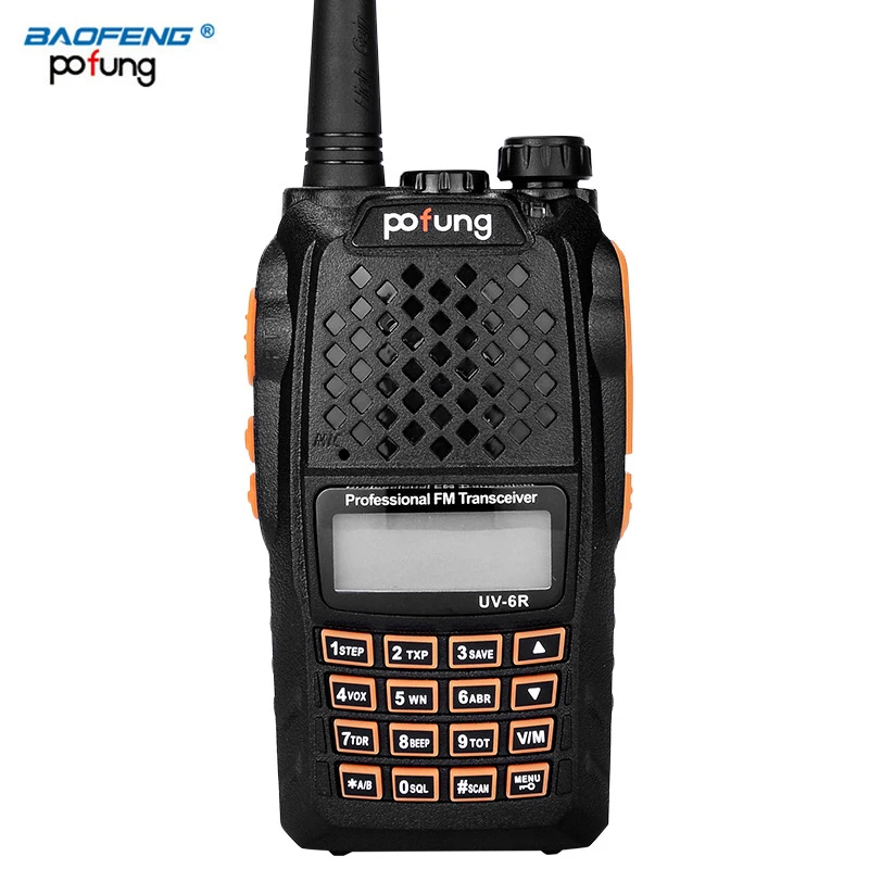 baofeng UV-6R UV 6R UV6R для cb рация 10 км автомобильная портативная рации ham радиостанция трансивер baufeng двухдиновая магнитола радиостанции boafeng радио станция радиолюбитель стационарная двухдиапазонная uhf vhf