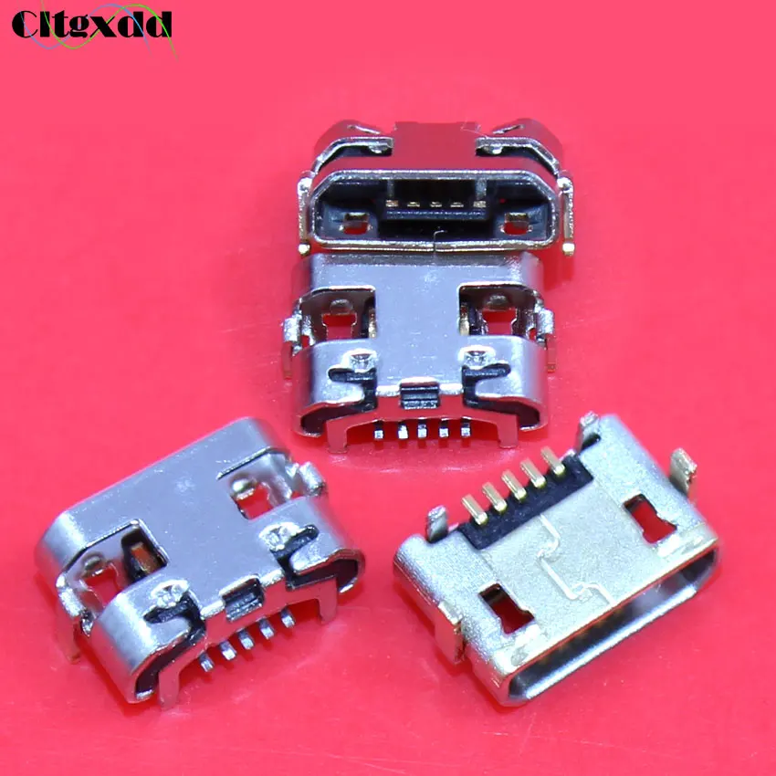 Cltgxdd 20 ~ 200 шт. 5 контактный гнездовой разъем Micro USB зарядное гнездо порт коннектор
