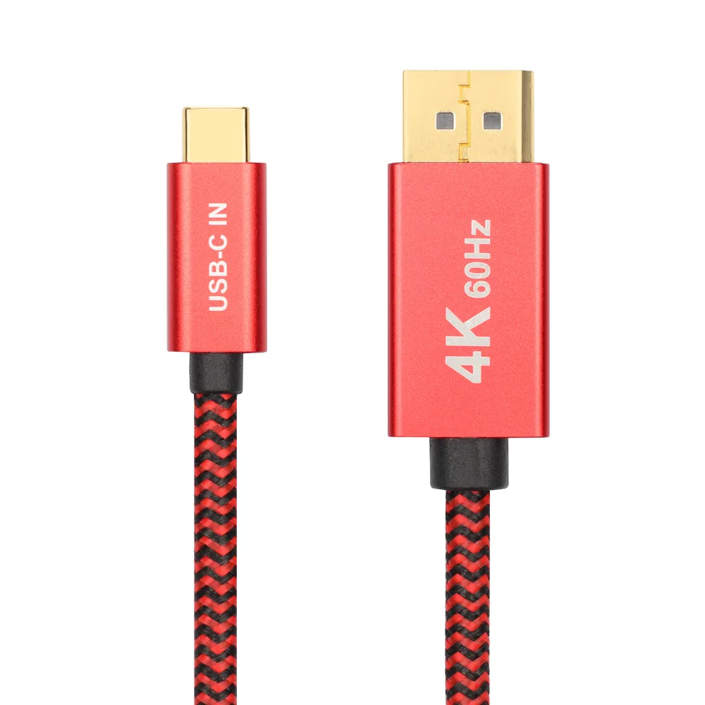 USB C к DisplayPort кабель 4K @ 60 Гц 3 1 Type DP (Совместимость с Thunderbolt 3) для MacBook Pro 2018/2017 iPad Pro| |