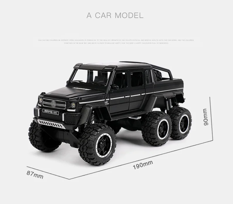 1:32 Jeep G63 внедорожных сплава автомобиля литая модель игрушечного автомобиля Модель автомобиля со светом и звуком игрушки для детей