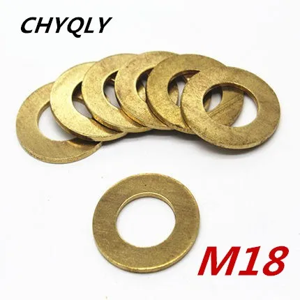 

100pcs M18 Hi-Q Copper flat washer Plain Washer Flat gasket