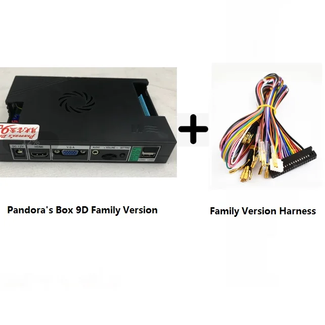 Pandora Box 9D 2500 В 1 семейная версия материнская плата для видеоигр игровой автомат аркадные автоматы mmoral kombat pacman - Цвет: Box 9D with Wire