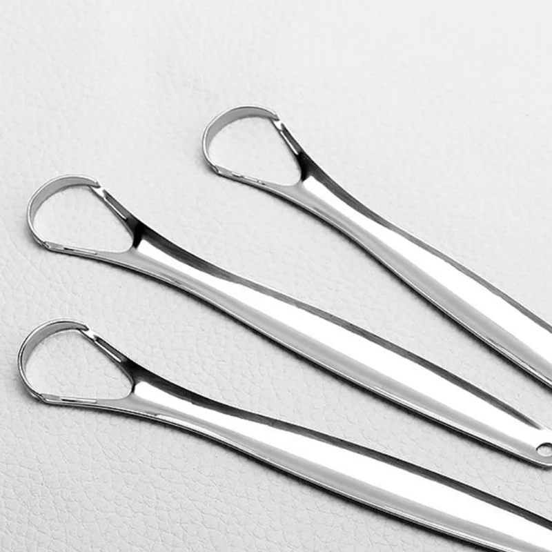 4 шт. скребок для языка из нержавеющей стали многоразовый здоровый уход за