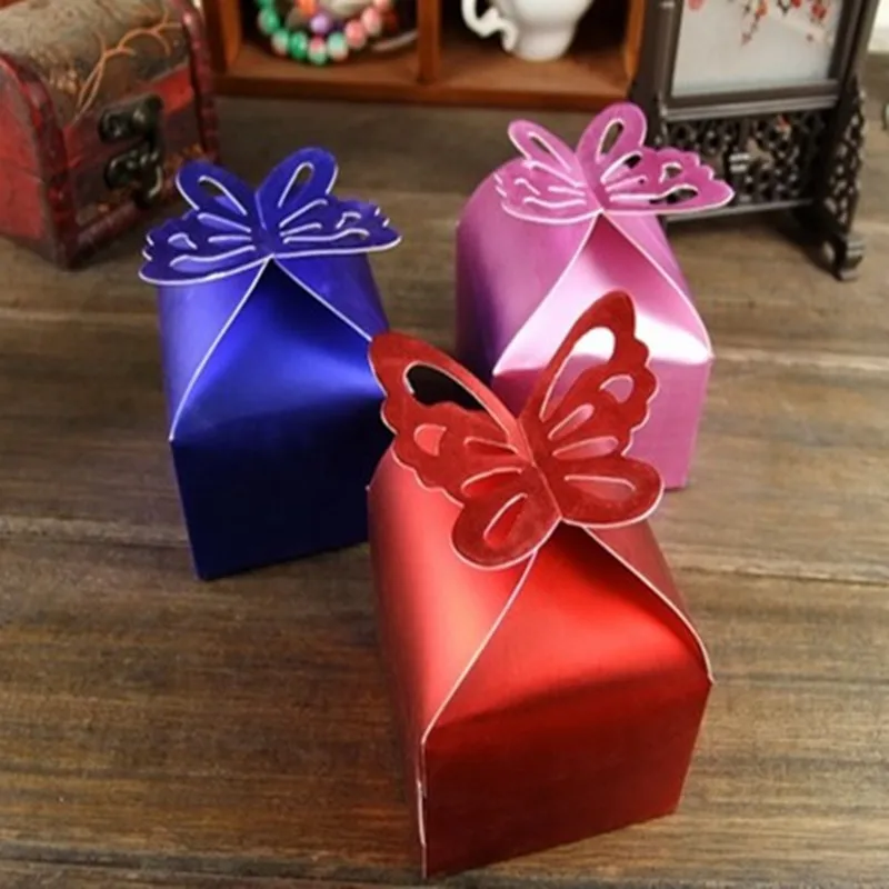 20 шт. бабочка Сувениры и подарки бумажная коробка конфет события вечерние